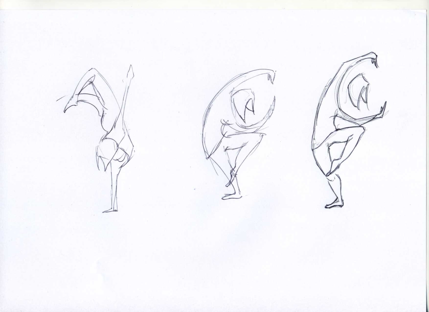 Asso Danse Contemporaine - Croquis de recherche 01