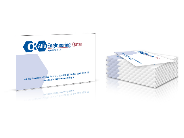 Carte visite Alfa Engineering