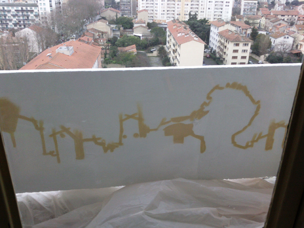 jazzman balcon - construction du dessin